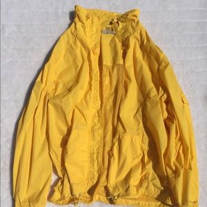 Yellow windbreaker